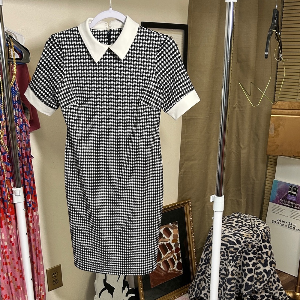 Shelby & Palmer Black and White Checkered Mini Dress